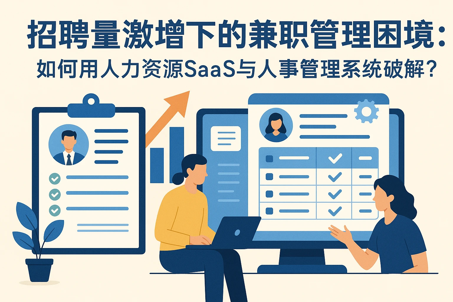 招聘量激增下的兼职管理困境：如何用人力资源SaaS与人事管理系统破解？