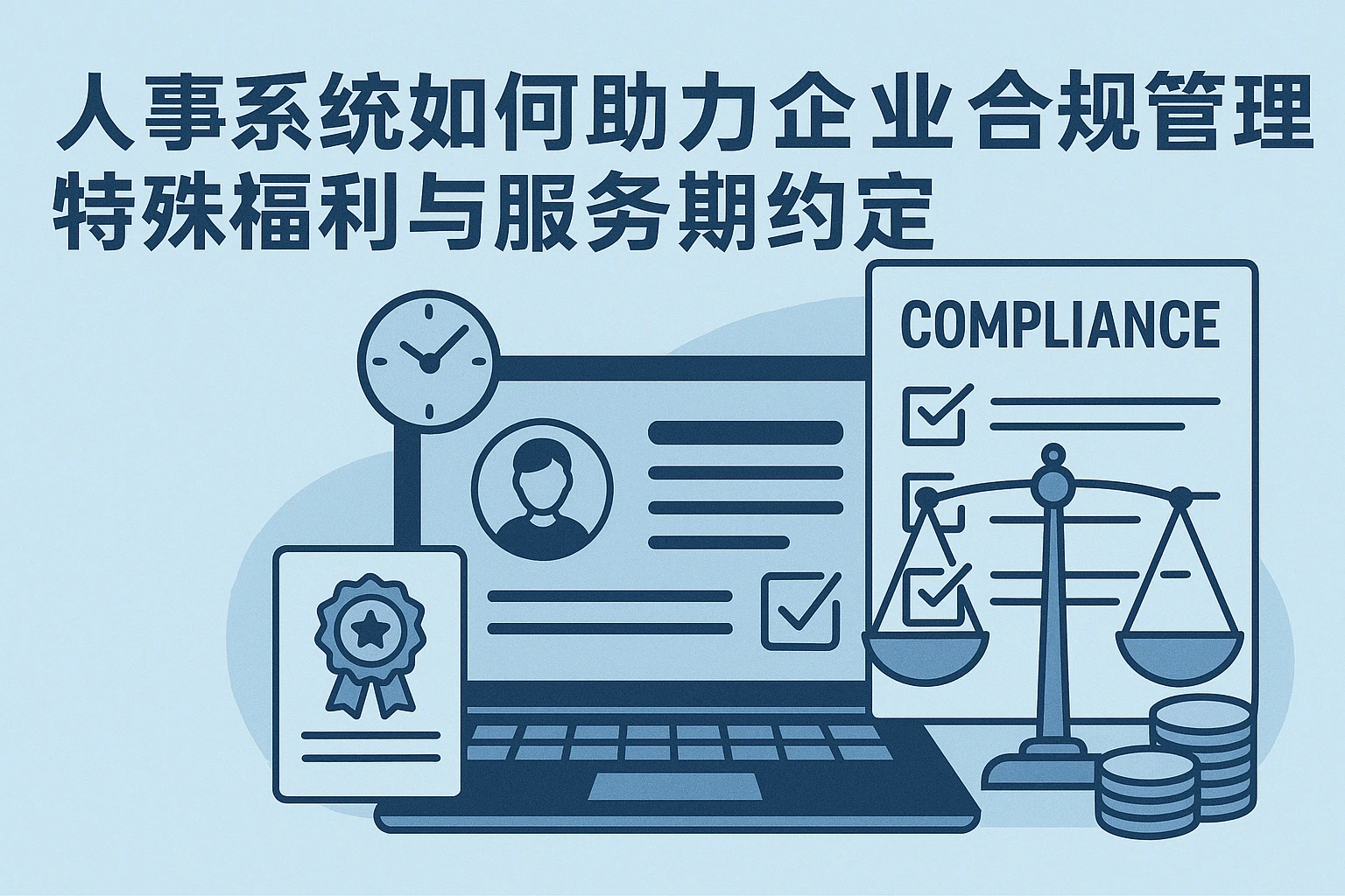人事系统如何助力企业合规管理特殊福利与服务期约定