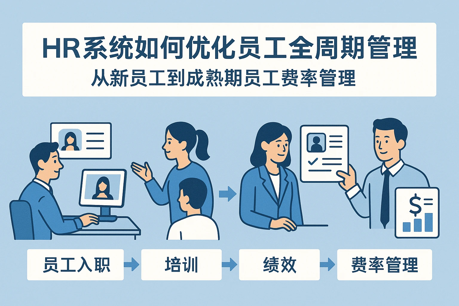 HR系统如何优化员工全周期管理:从新员工到成熟期员工费率管理