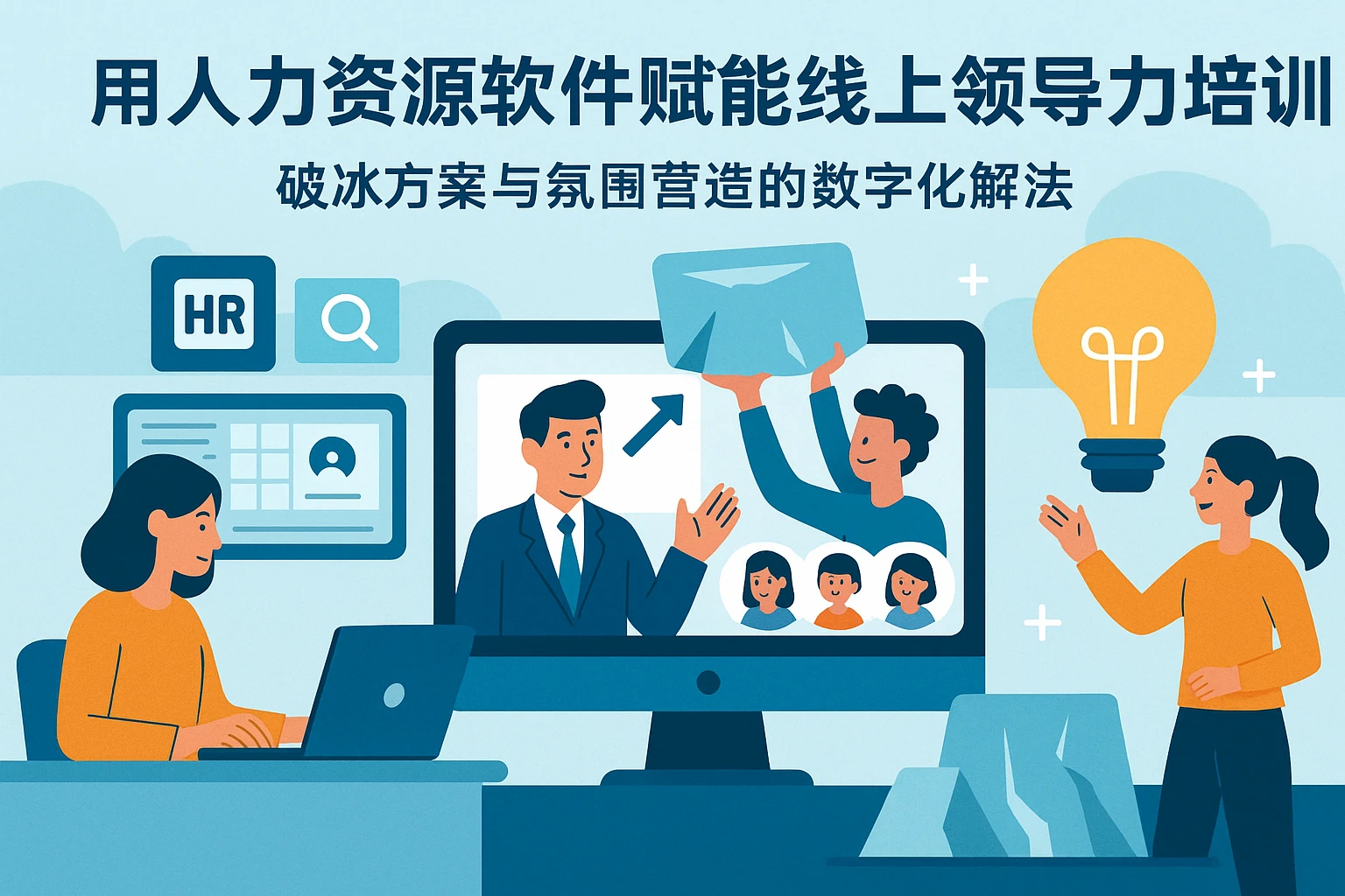 用人力资源软件赋能线上领导力培训:破冰方案与氛围营造的数字化解法