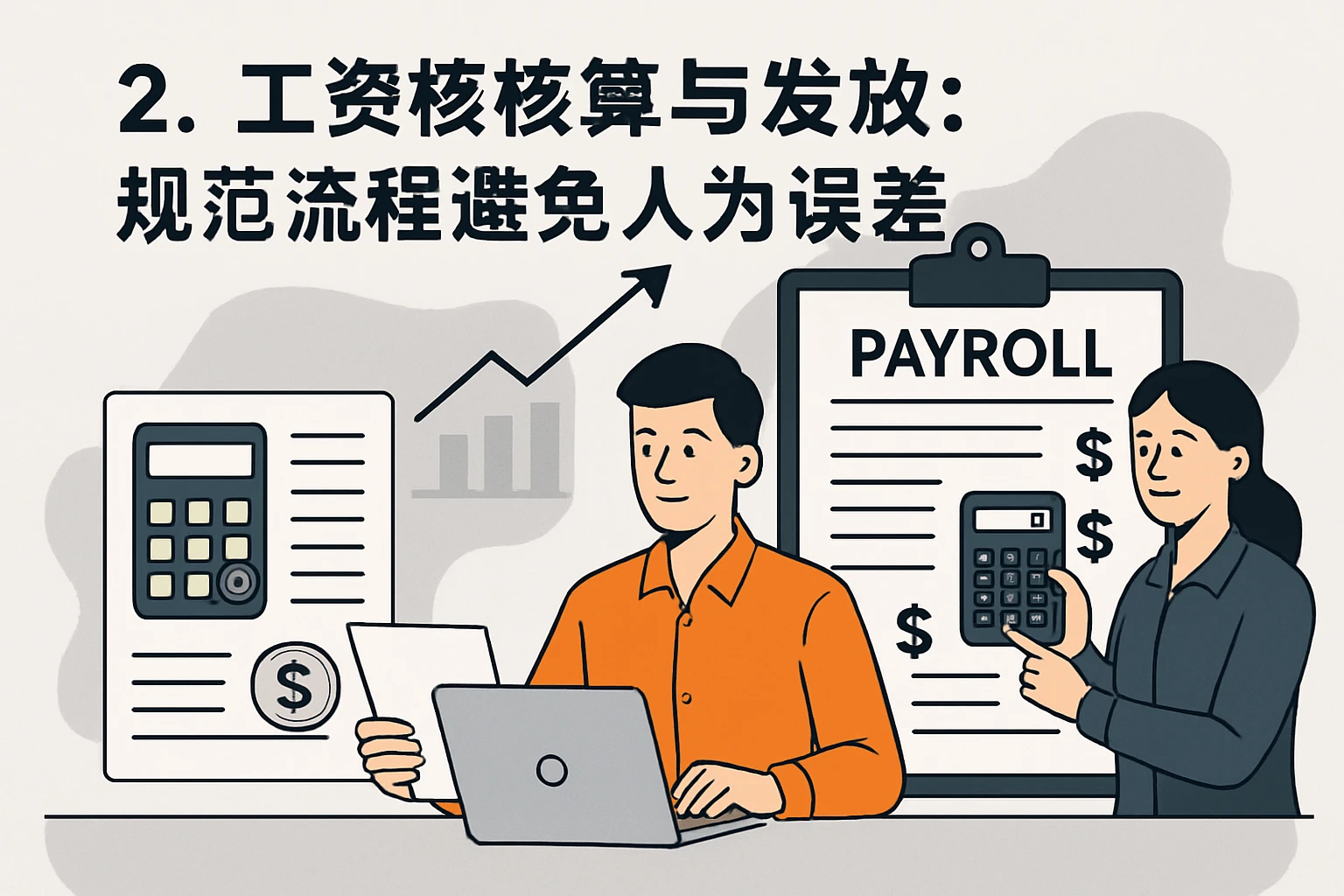 2. 工资核算与发放:规范流程避免人为误差
