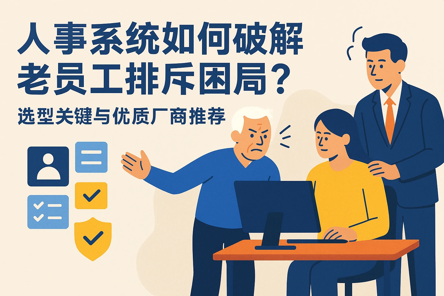 人事系统如何破解老员工排斥困局?选型关键与优质厂商推荐