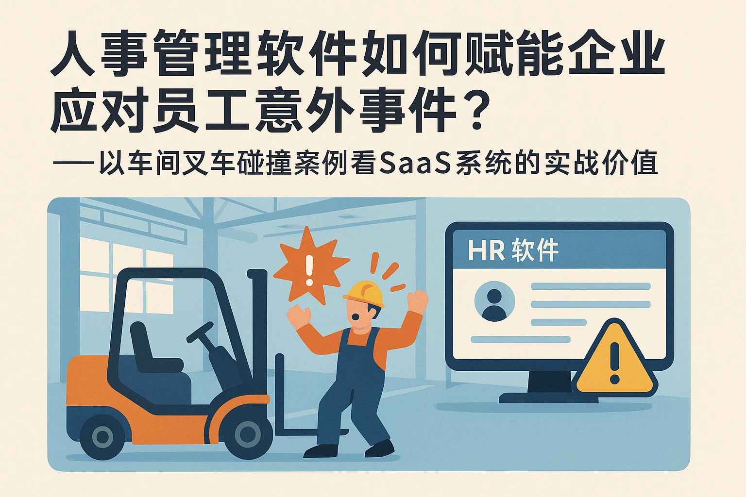 人事管理软件如何赋能企业应对员工意外事件？——以车间叉车碰撞案例看SaaS系统的实战价值