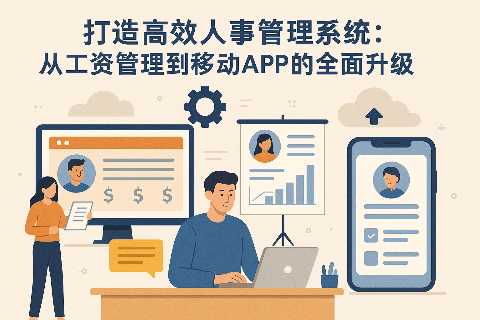 打造高效人事管理系统：从工资管理到移动APP的全面升级