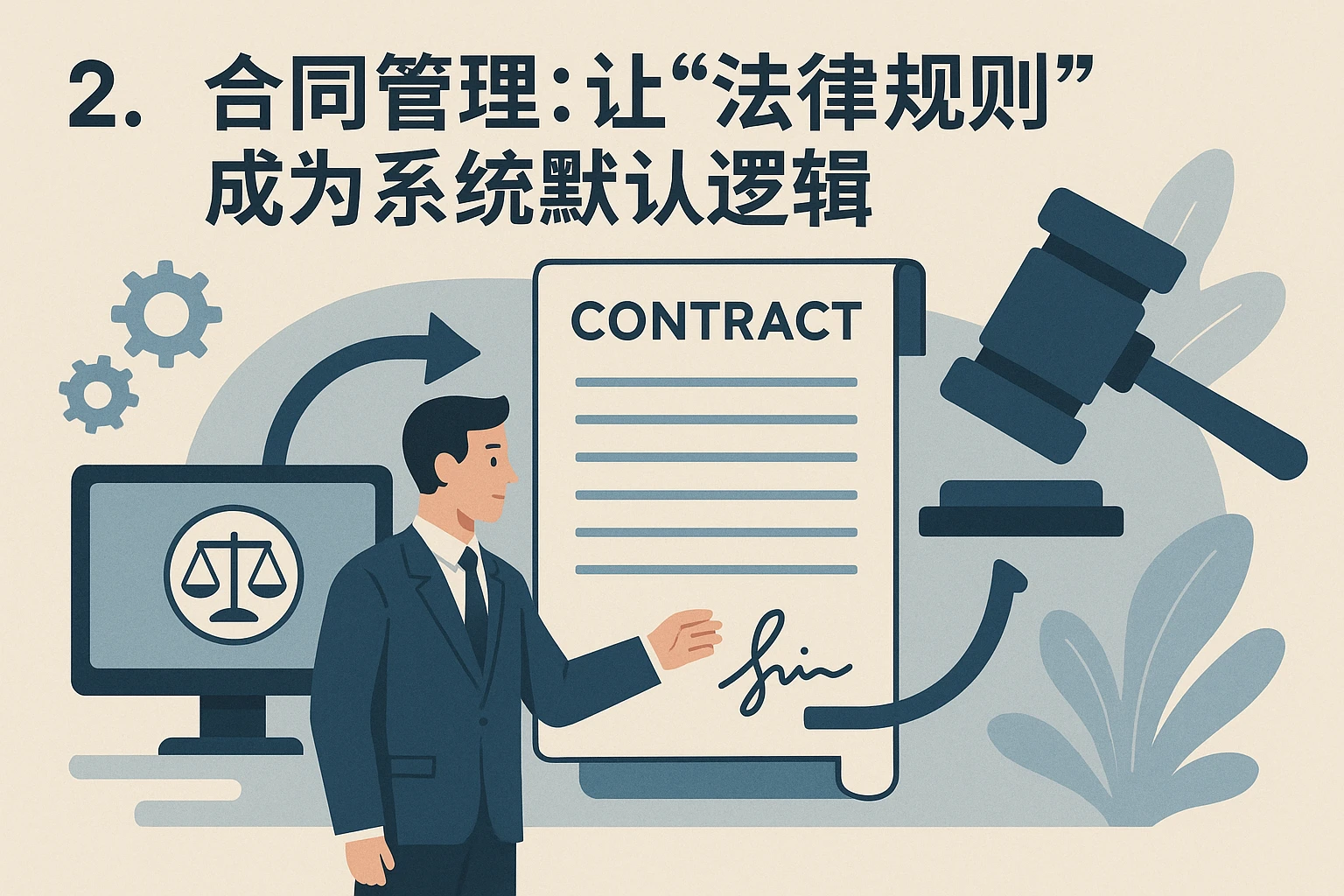 2. 合同管理：让“法律规则”成为系统默认逻辑
