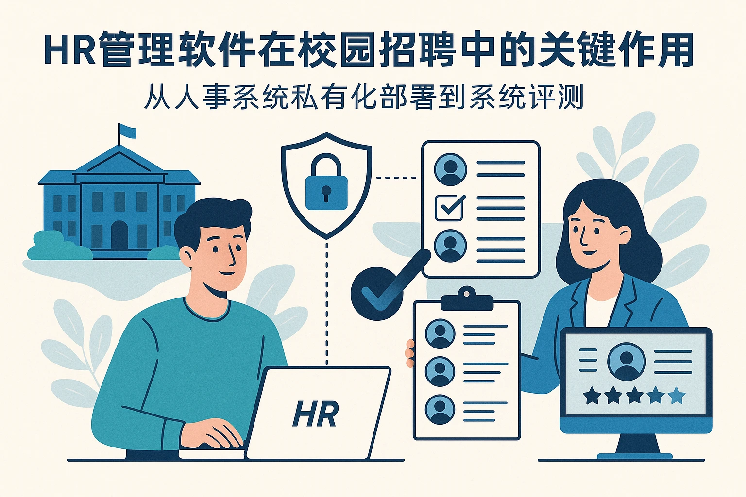 HR管理软件在校园招聘中的关键作用:从人事系统私有化部署到系统评测