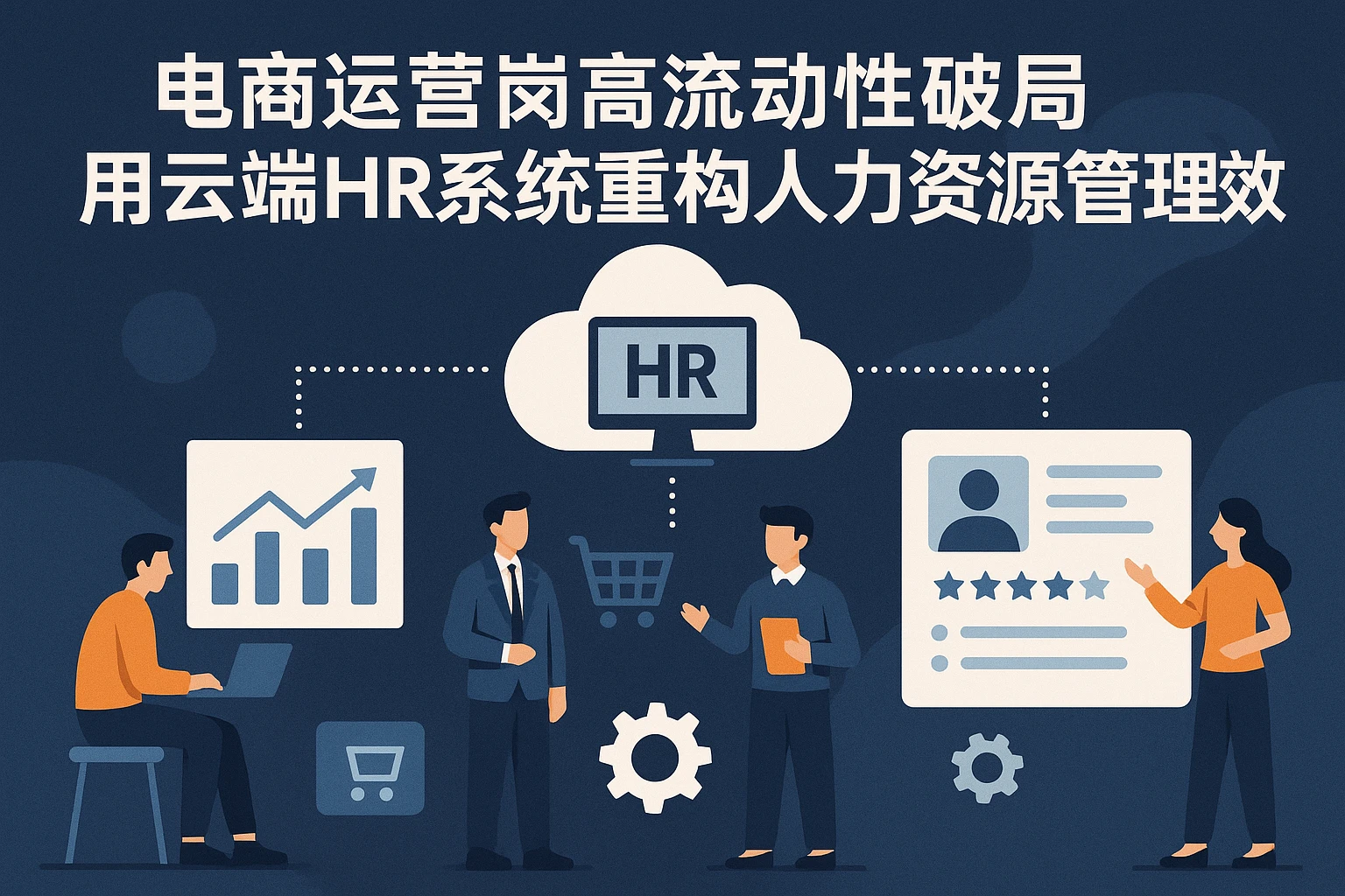 电商运营岗高流动性破局:用云端HR系统重构人力资源管理效率