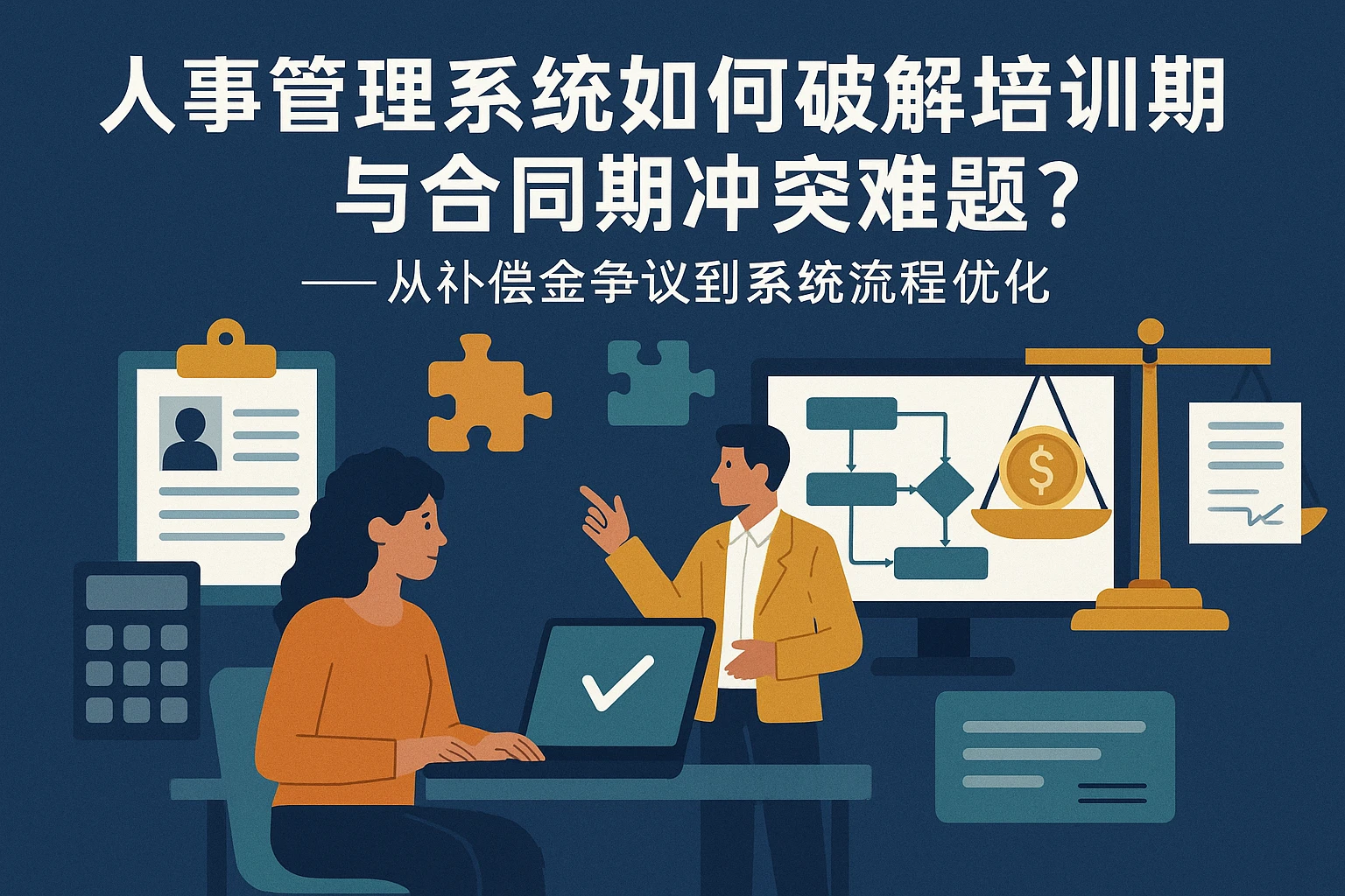 人事管理系统如何破解培训期与合同期冲突难题？——从补偿金争议到系统流程优化