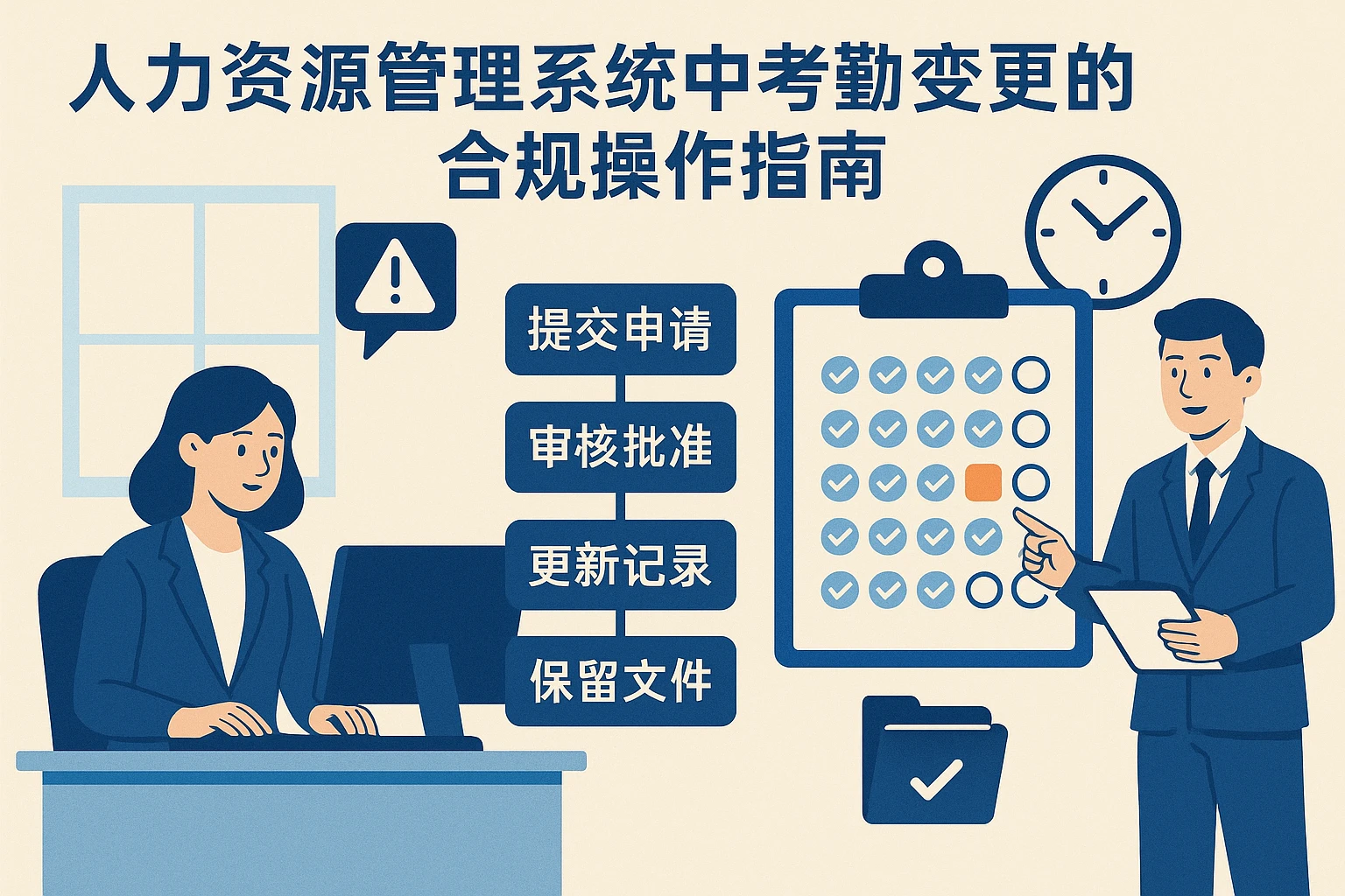 人力资源管理系统中考勤变更的合规操作指南