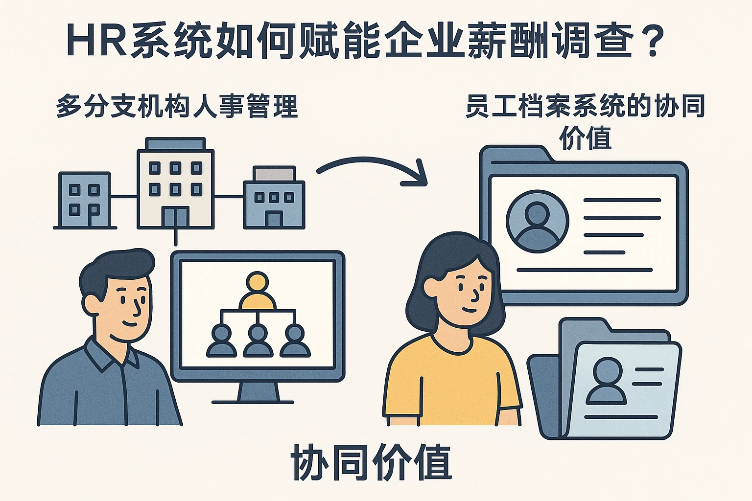 HR系统如何赋能企业薪酬调查?多分支机构人事管理与员工档案系统的协同价值