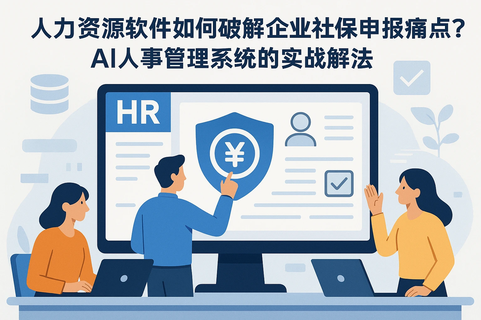 人力资源软件如何破解企业社保申报痛点？AI人事管理系统的实战解法