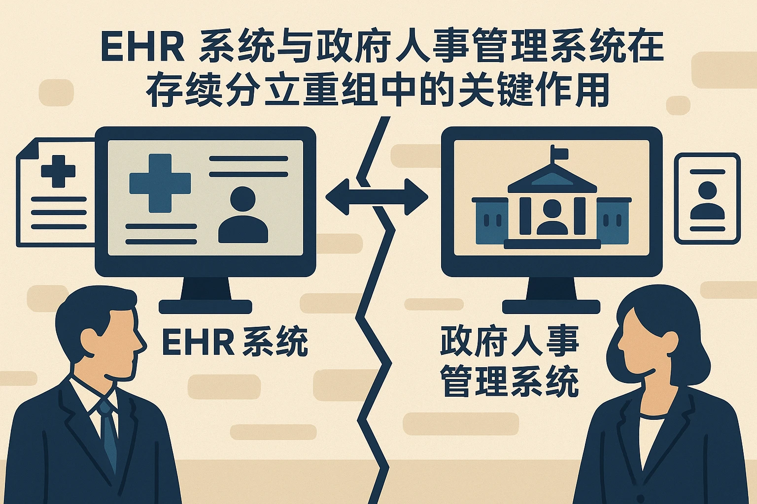 EHR系统与政府人事管理系统在存续分立重组中的关键作用