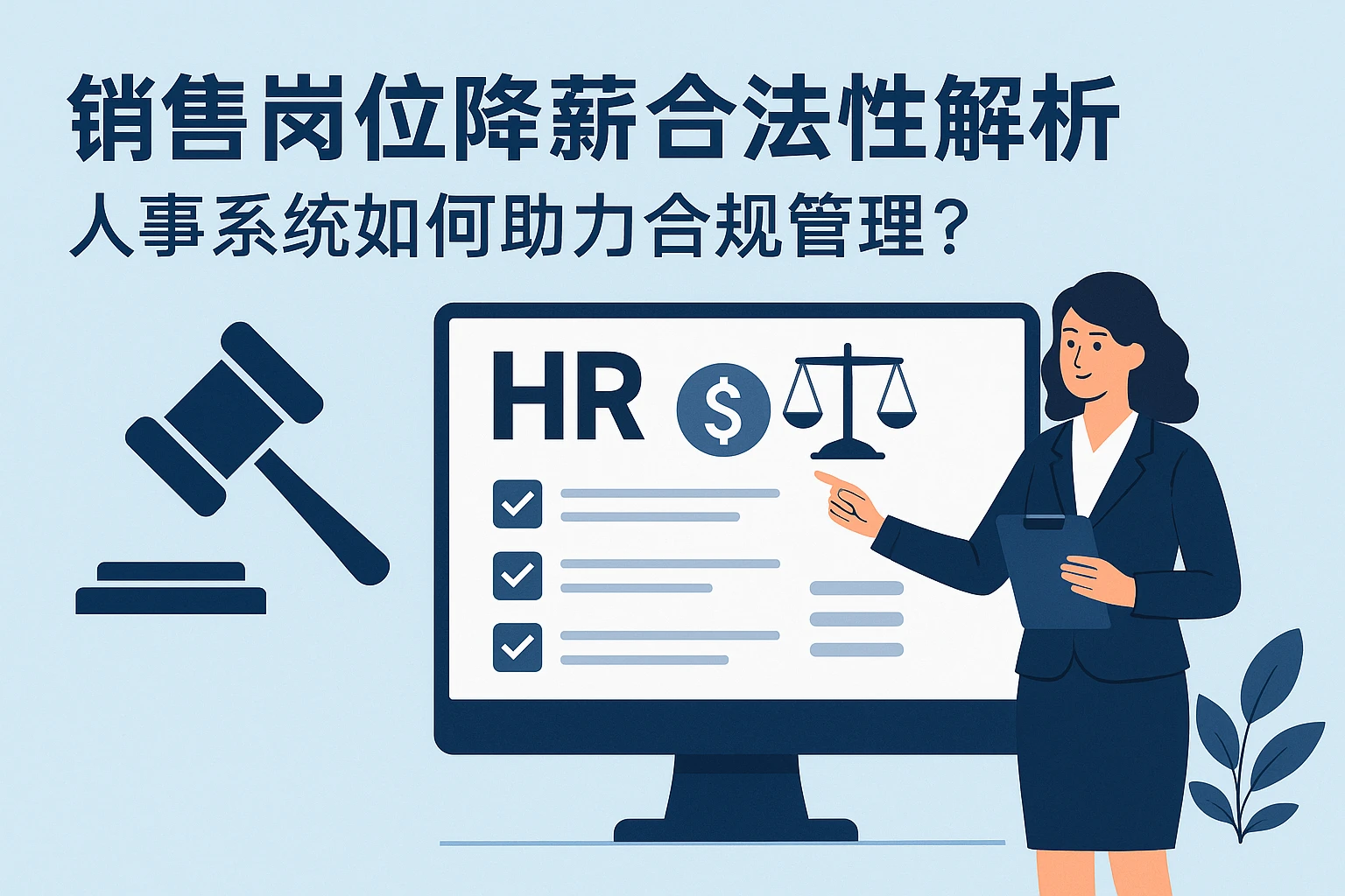 销售岗位降薪合法性解析：人事系统如何助力合规管理？