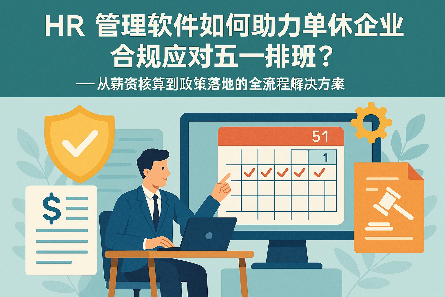 HR管理软件如何助力单休企业合规应对五一排班？——从薪资核算到政策落地的全流程解决方案