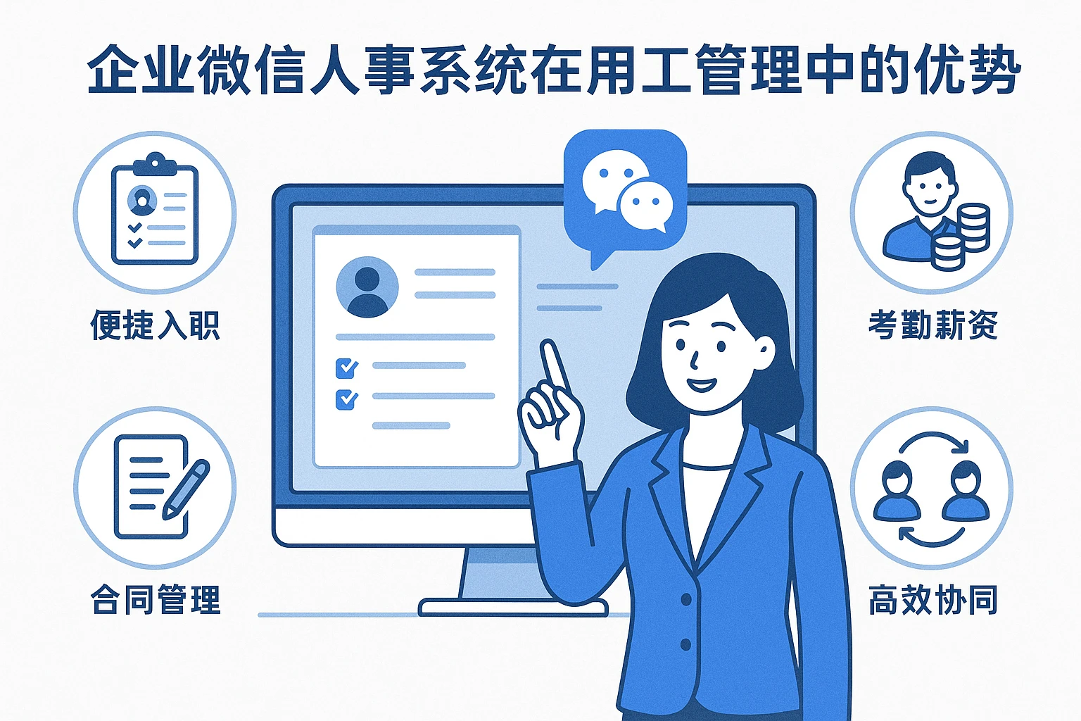 企业微信人事系统在用工管理中的优势