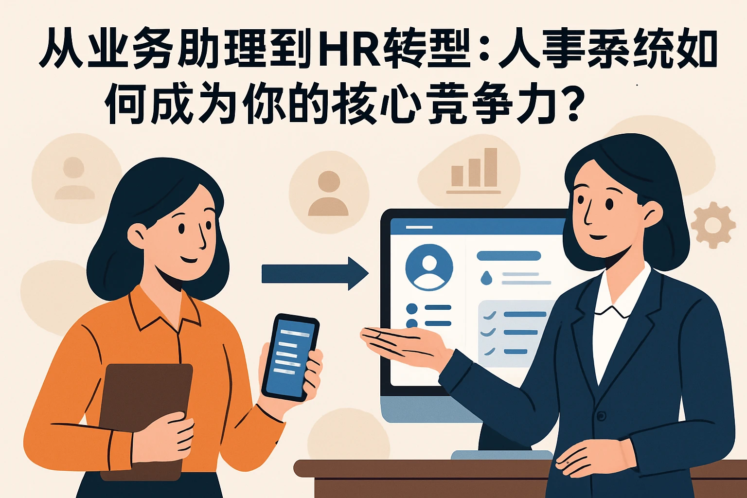 从业务助理到HR转型:人事系统如何成为你的核心竞争力?