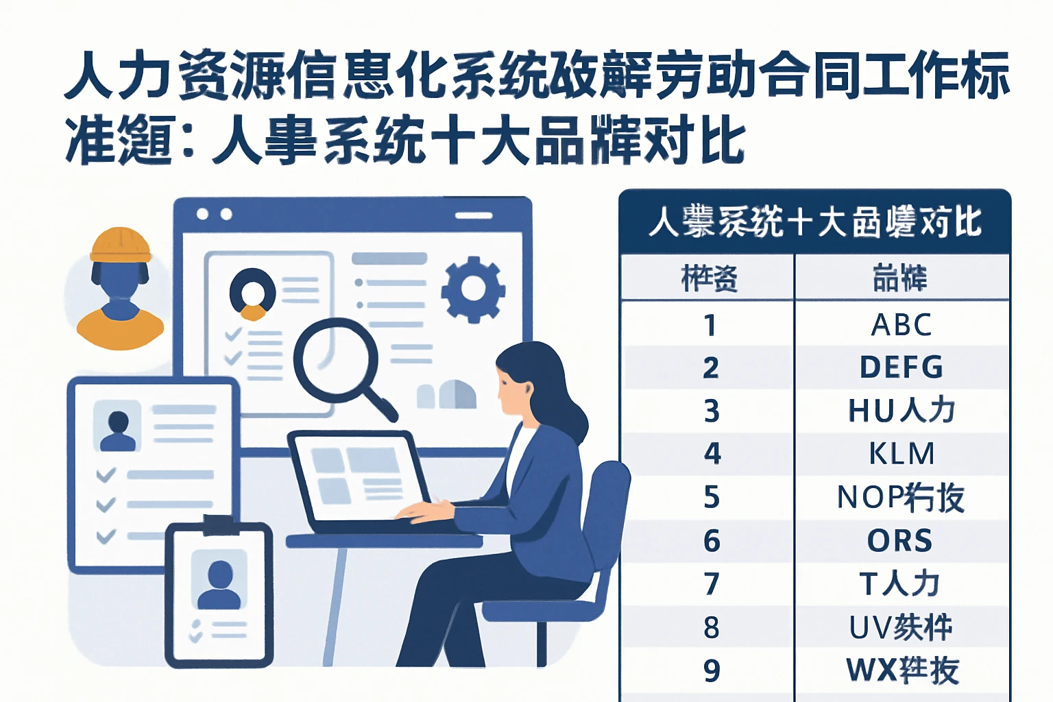 人力资源信息化系统破解劳动合同工作标准难题:人事系统十大品牌对比