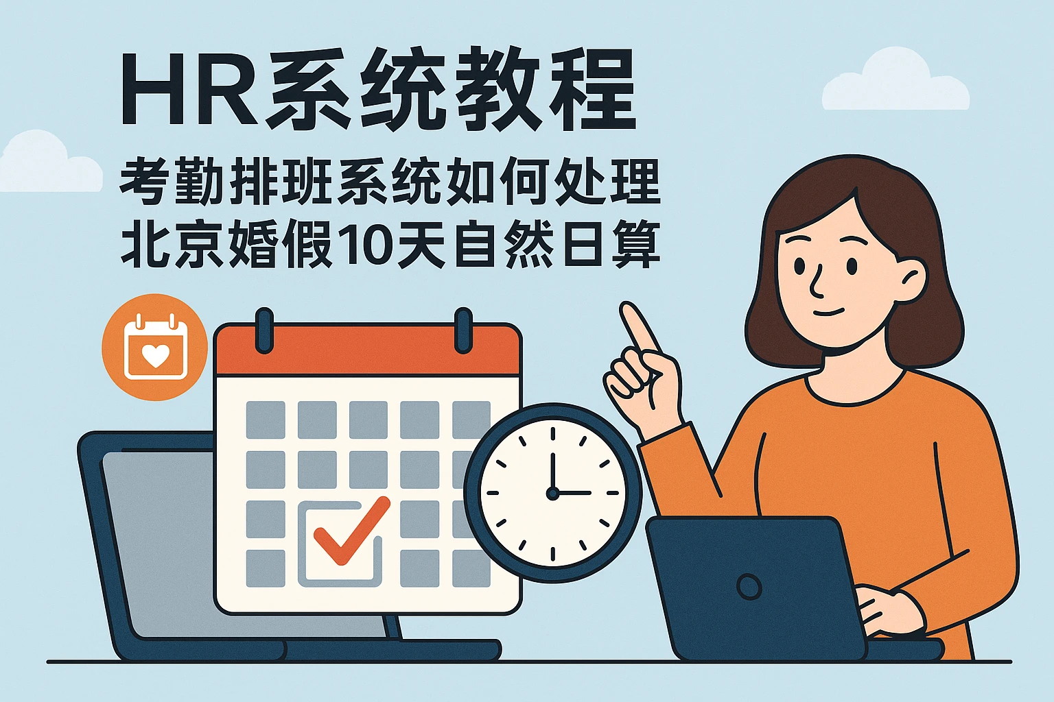 HR系统教程:考勤排班系统如何处理北京婚假10天自然日计算