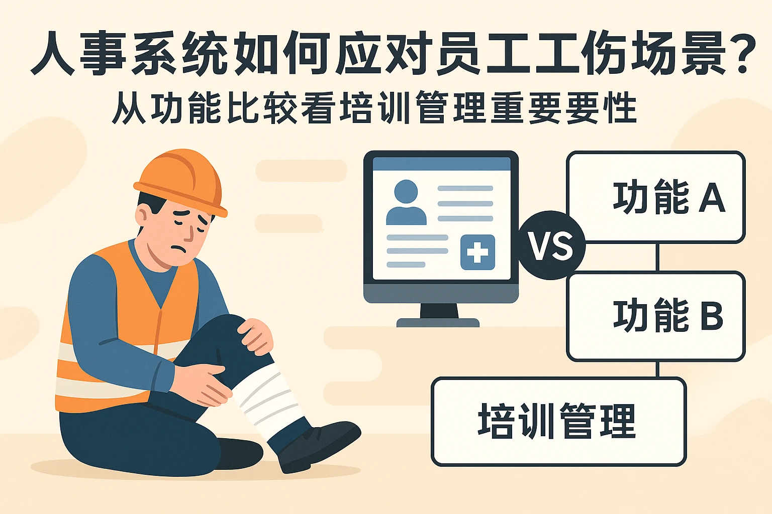 人事系统如何应对员工工伤场景？从功能比较看培训管理的重要性