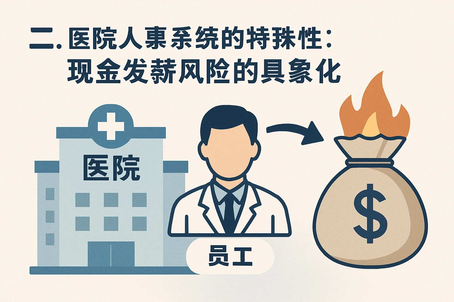 二、医院人事系统的特殊性：现金发薪风险的具象化
