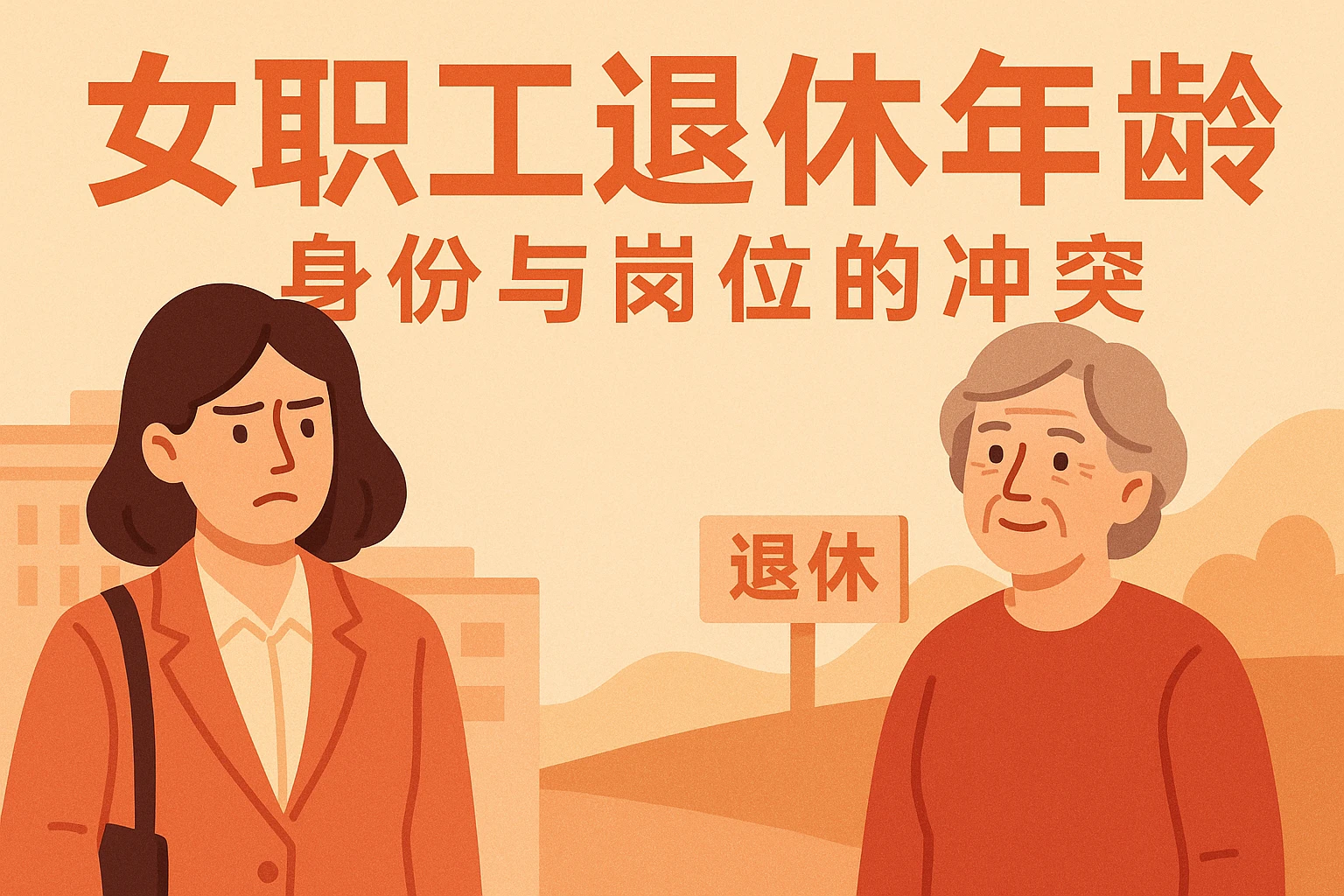2. 女职工退休年龄：身份与岗位的冲突