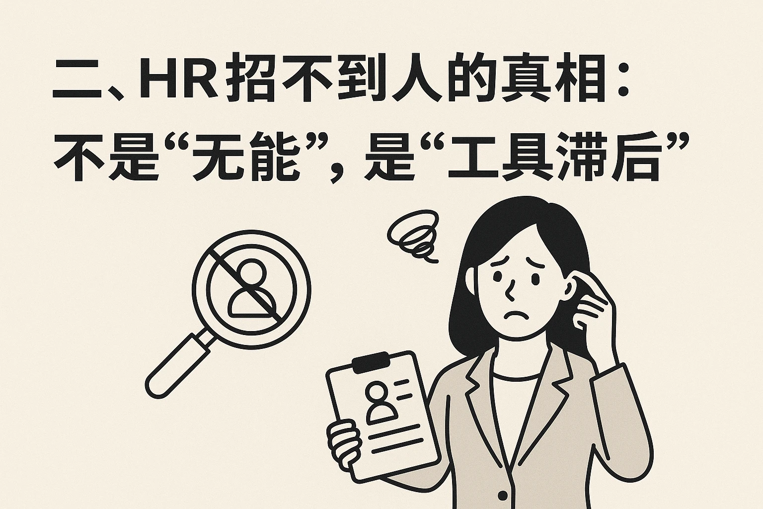 二、HR招不到人的真相:不是“无能”,是“工具滞后”