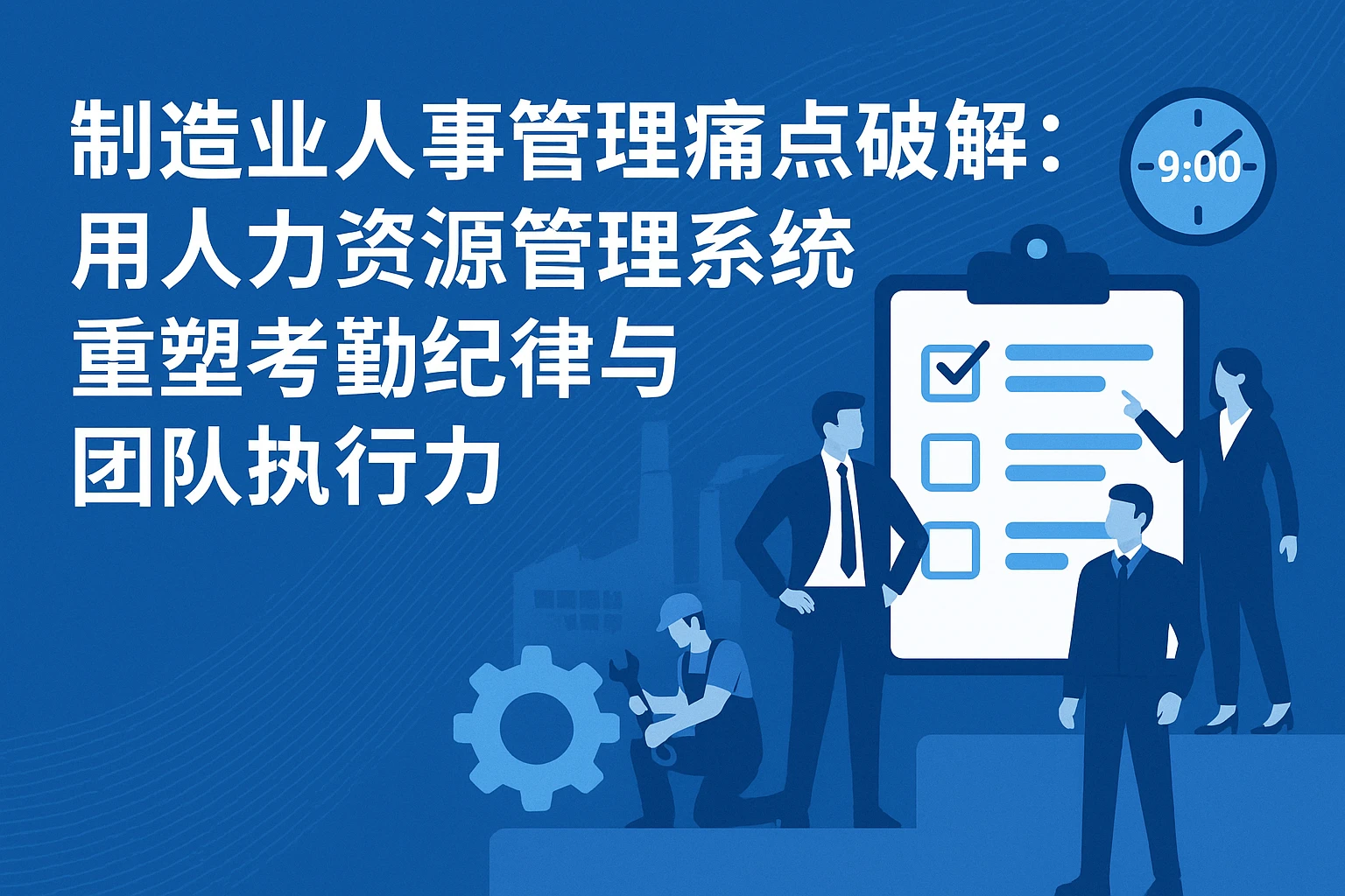 制造业人事管理痛点破解：用人力资源管理系统重塑考勤纪律与团队执行力