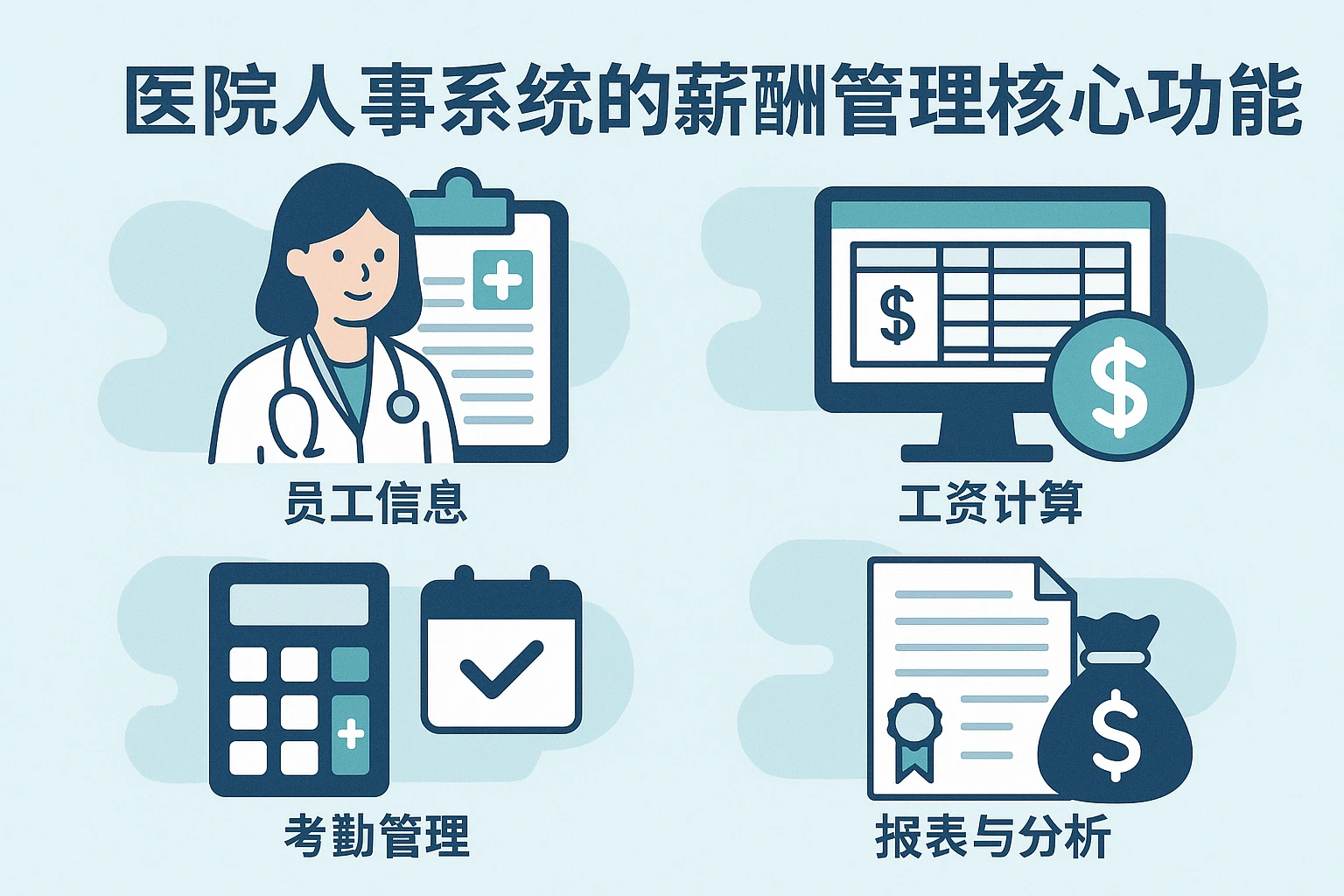 医院人事系统的薪酬管理核心功能