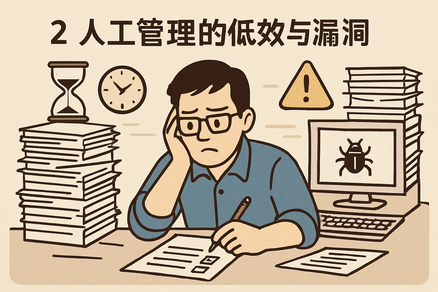 2. 人工管理的低效与漏洞