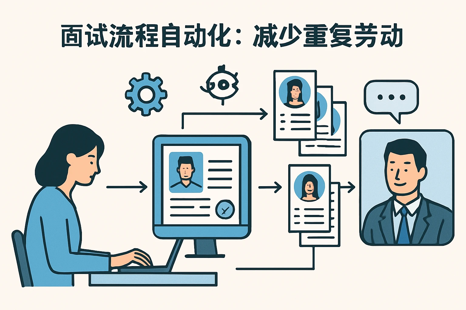 2. 面试流程自动化：减少重复劳动