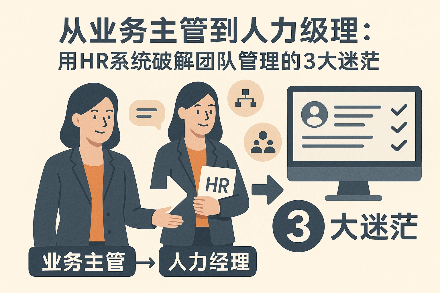 从业务主管到人力经理：用HR系统破解团队管理的3大迷茫