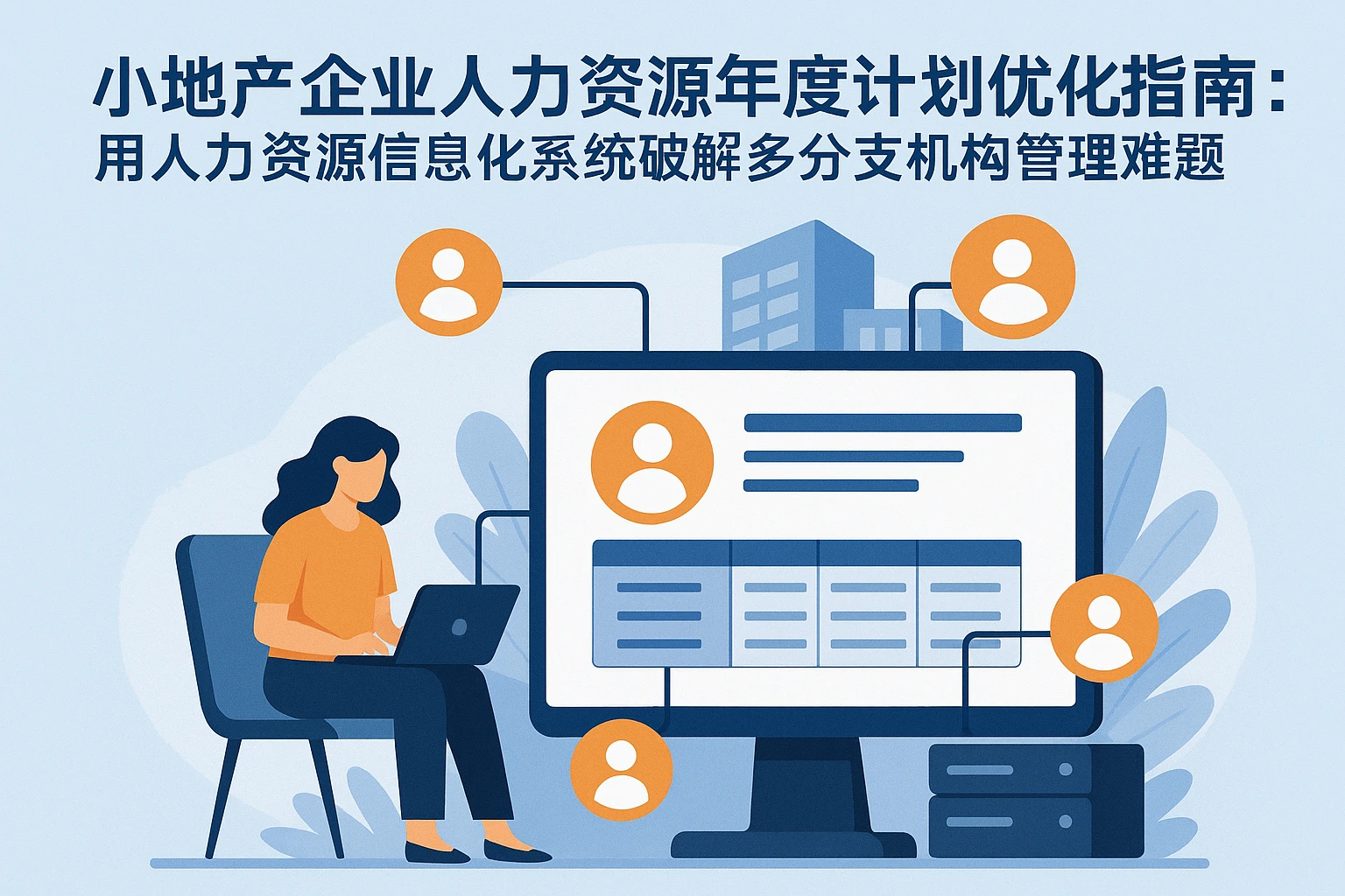 小地产企业人力资源年度计划优化指南：用人力资源信息化系统破解多分支机构管理难题