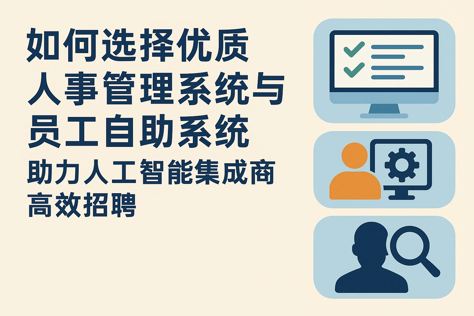如何选择优质人事管理系统与员工自助系统,助力人工智能集成商高效招聘