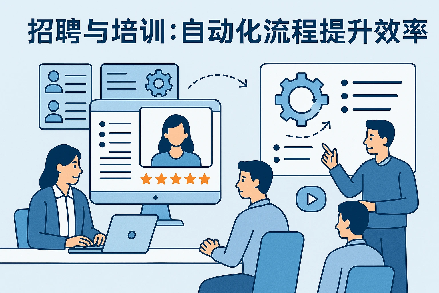 2. 招聘与培训：自动化流程提升效率