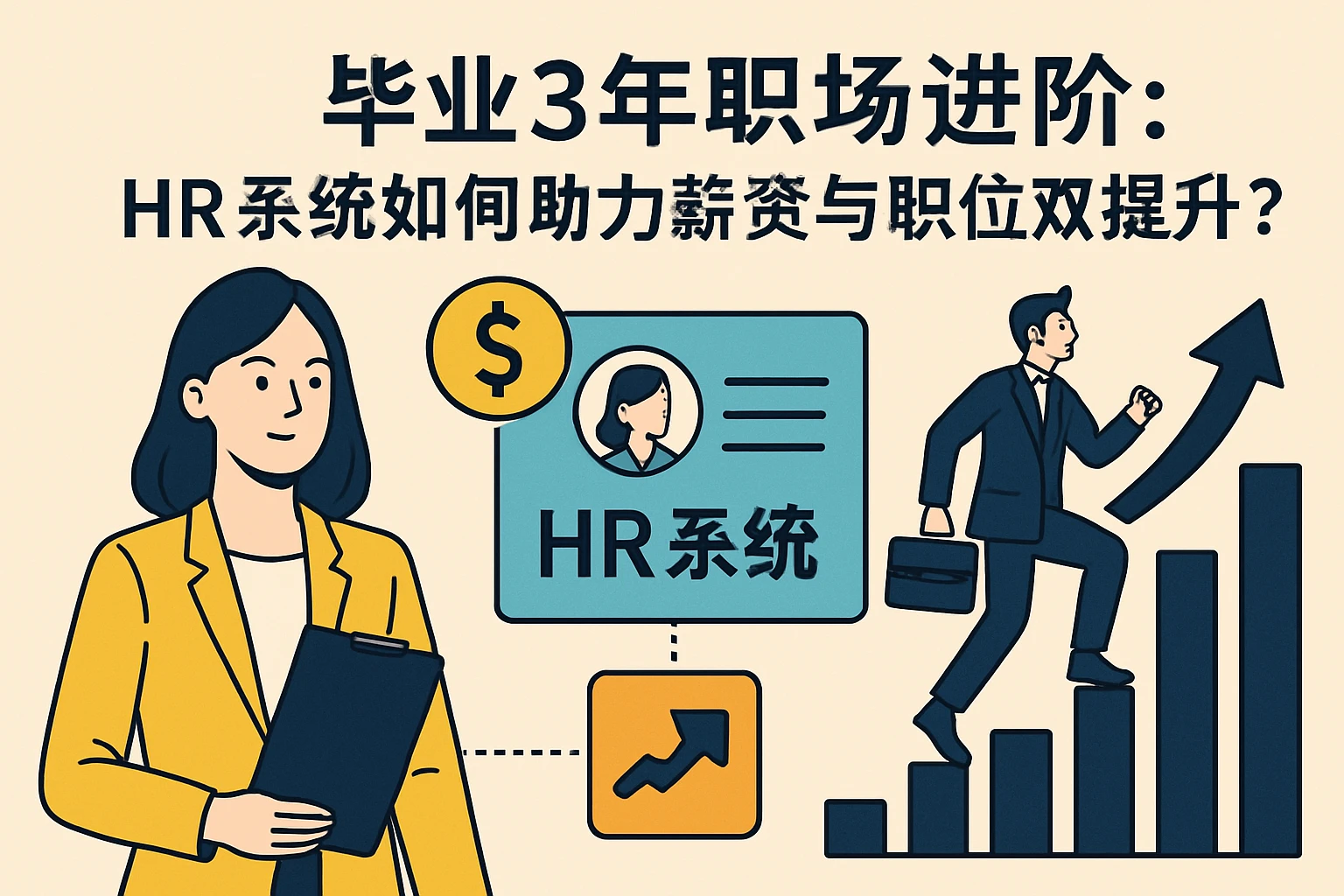 毕业3年职场进阶：HR系统如何助力薪资与职位双提升？