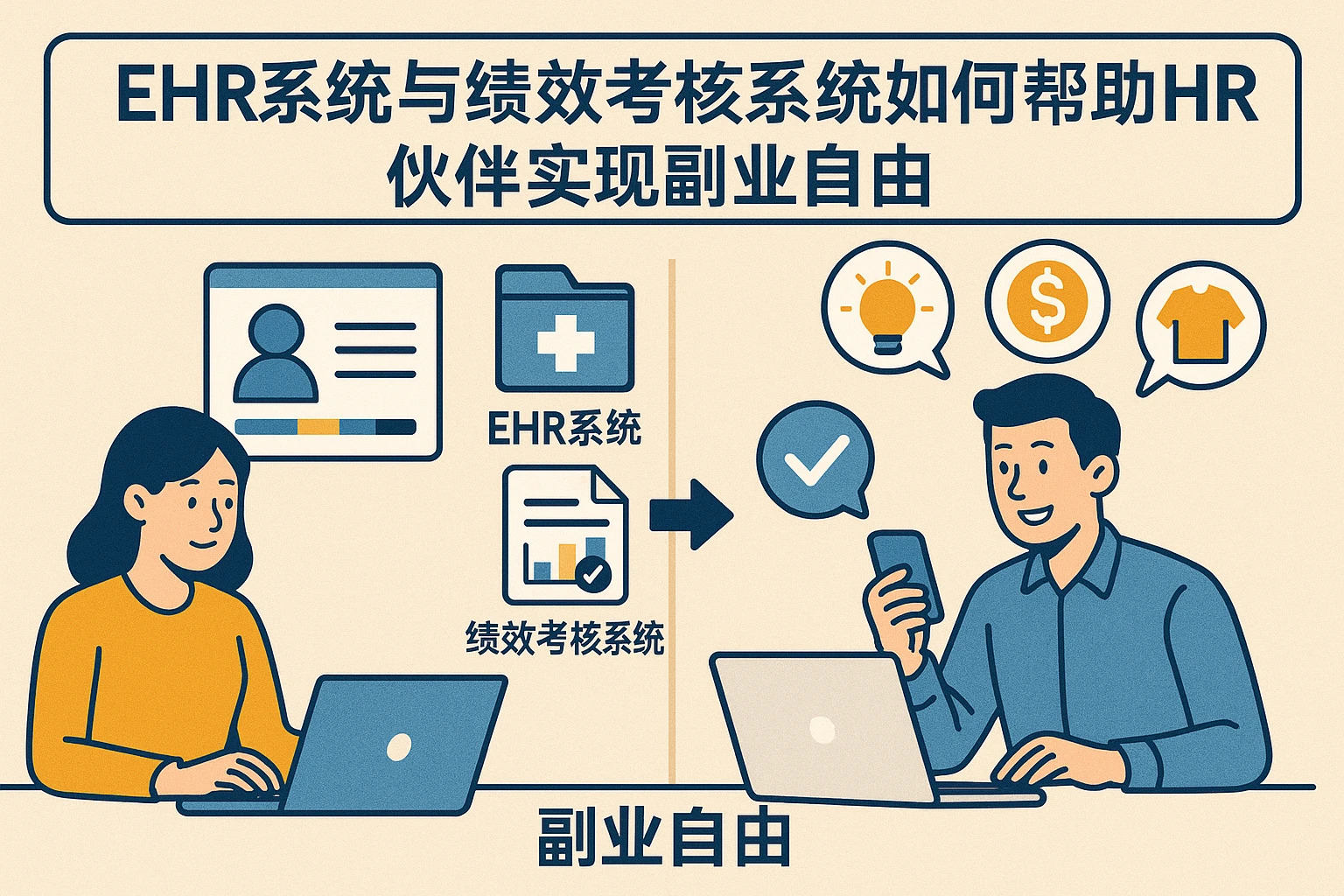 ehr系统与绩效考核系统如何帮助HR伙伴实现副业自由