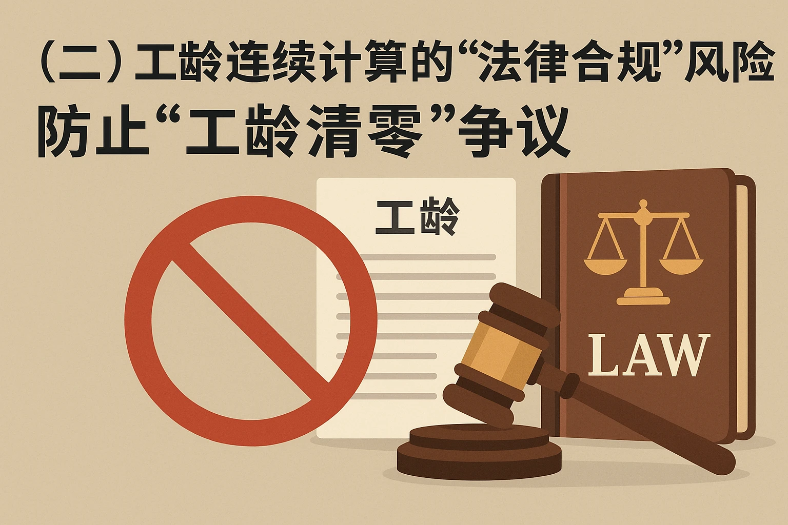 （二）工龄连续计算的“法律合规”风险：防止“工龄清零”争议