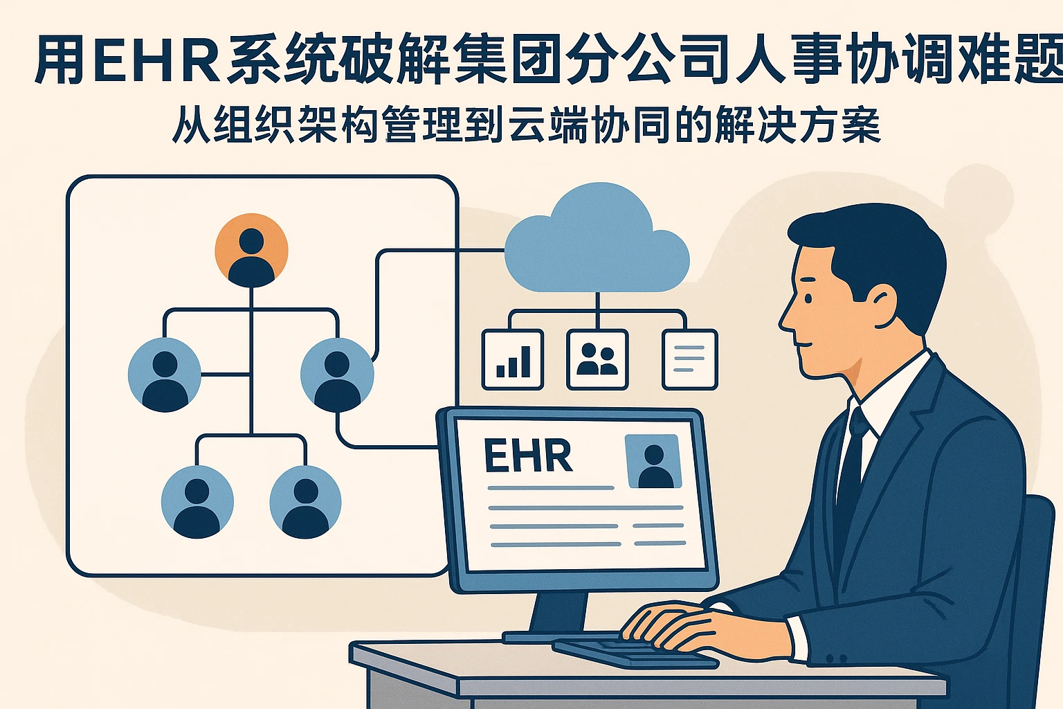 用EHR系统破解集团分公司人事协调难题:从组织架构管理到云端协同的解决方案