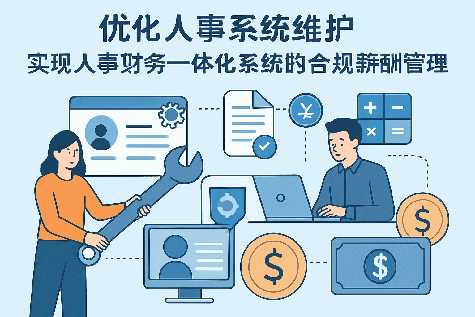 优化人事系统维护,实现人事财务一体化系统的合规薪酬管理