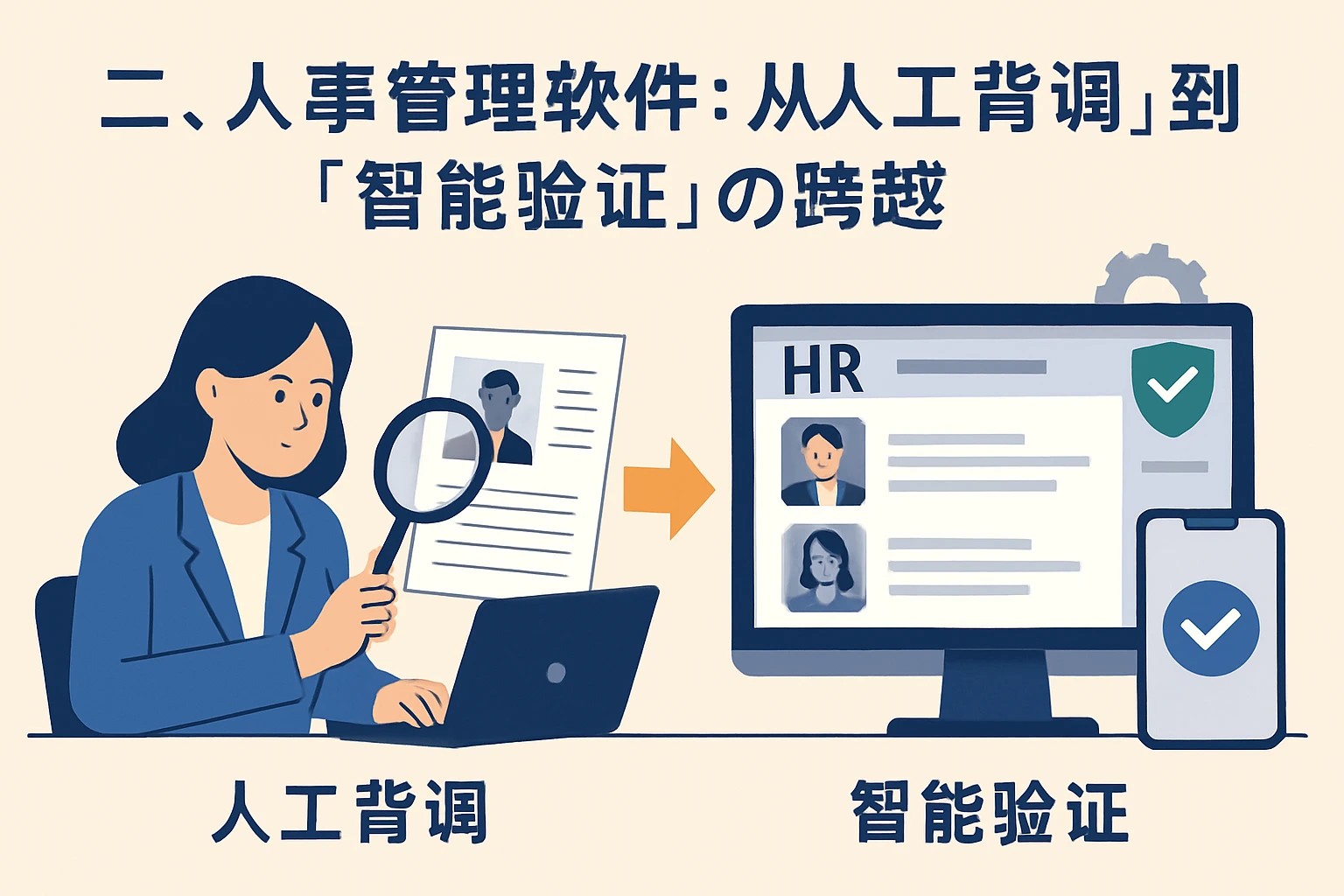 二、人事管理软件：从“人工背调”到“智能验证”的跨越