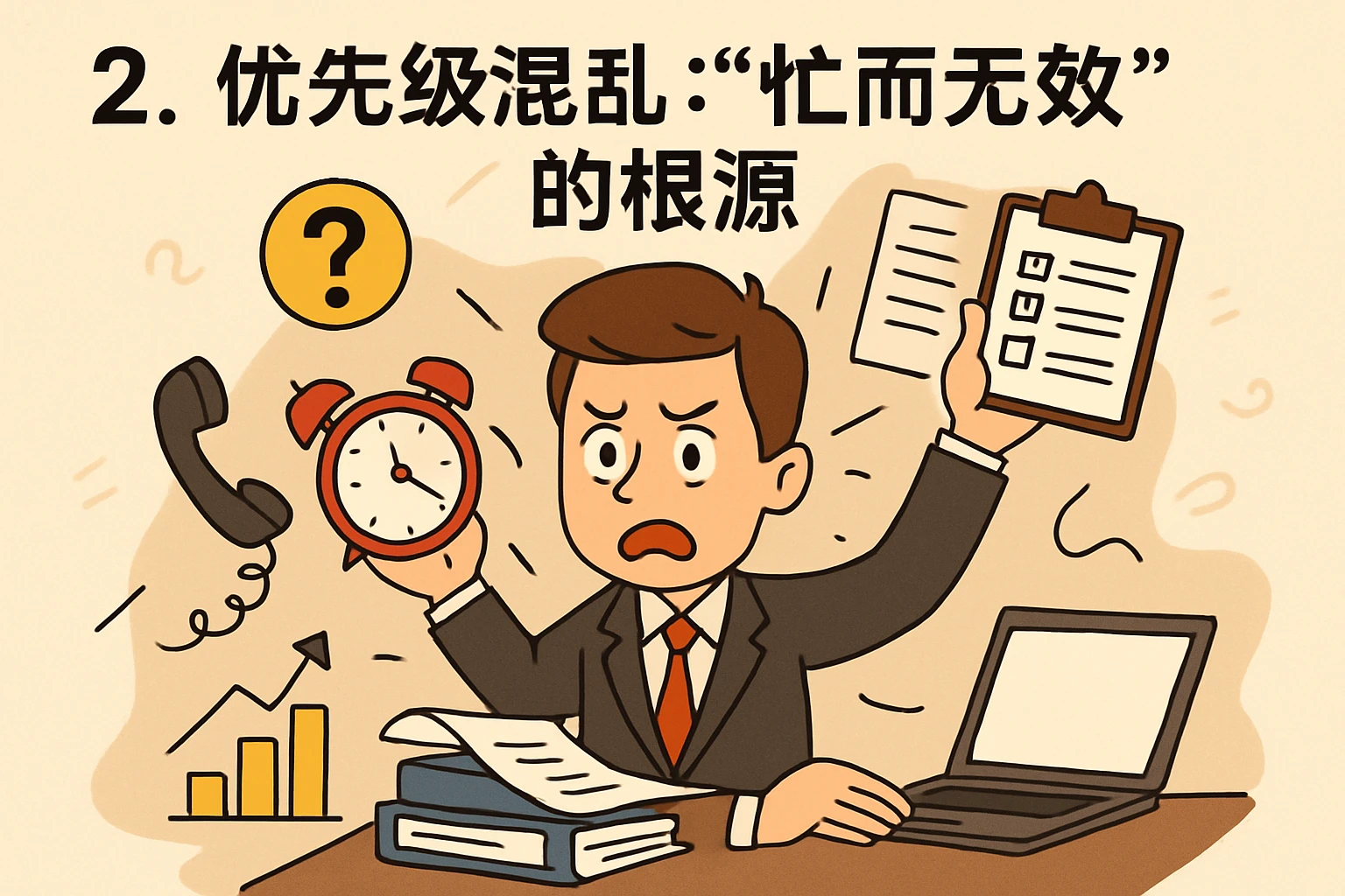 2. 优先级混乱:“忙而无效”的根源