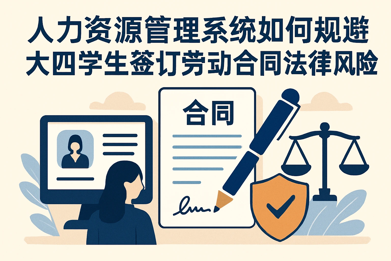 人力资源管理系统如何规避大四学生签订劳动合同的法律风险