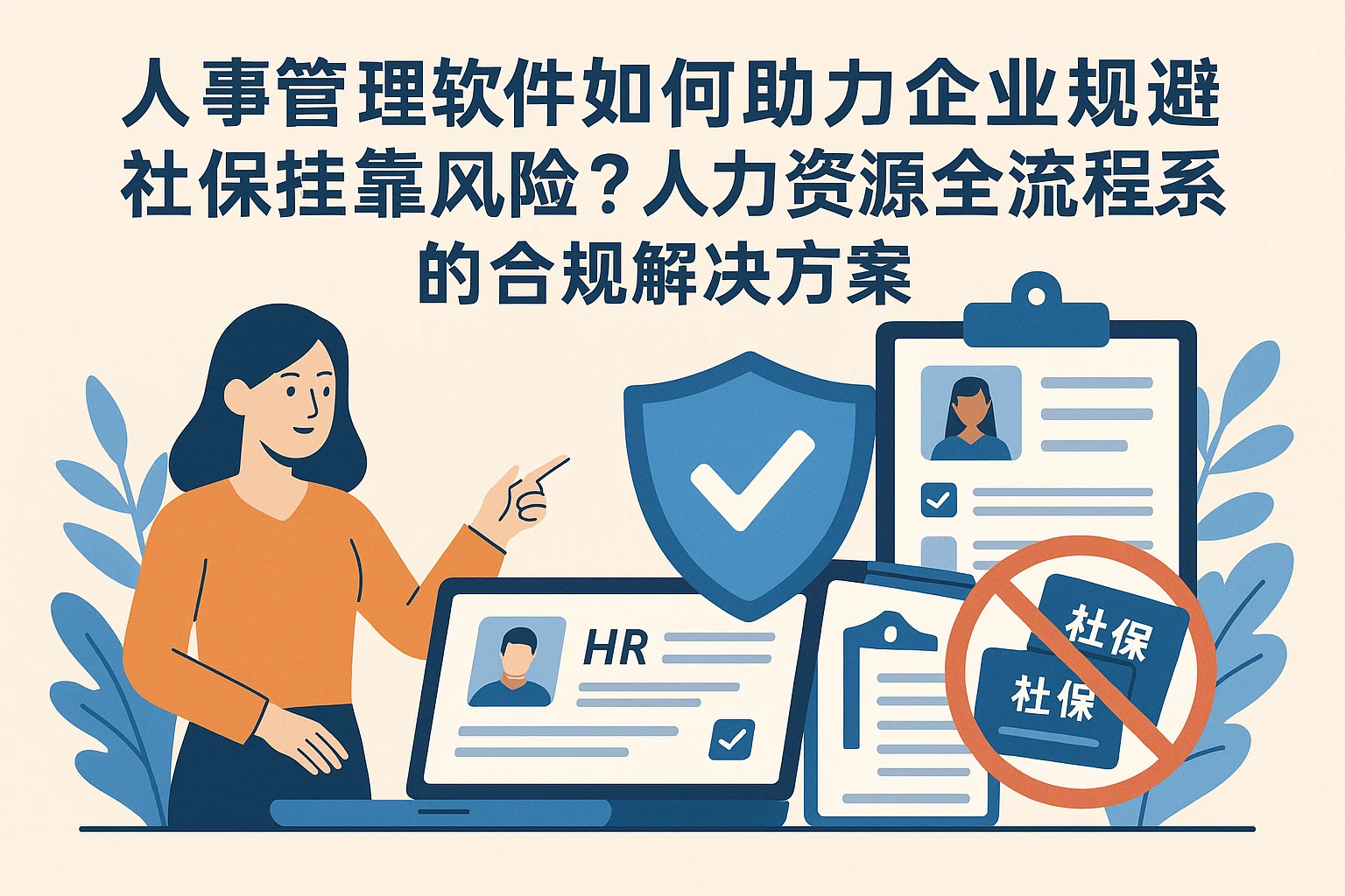 人事管理软件如何助力企业规避社保挂靠风险？人力资源全流程系统的合规解决方案