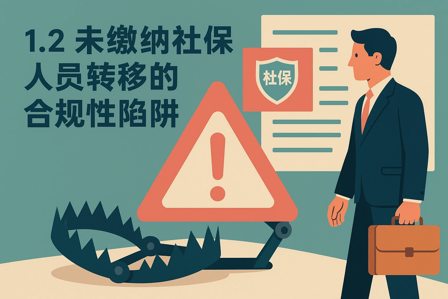 1.2 未缴纳社保人员转移的合规性陷阱