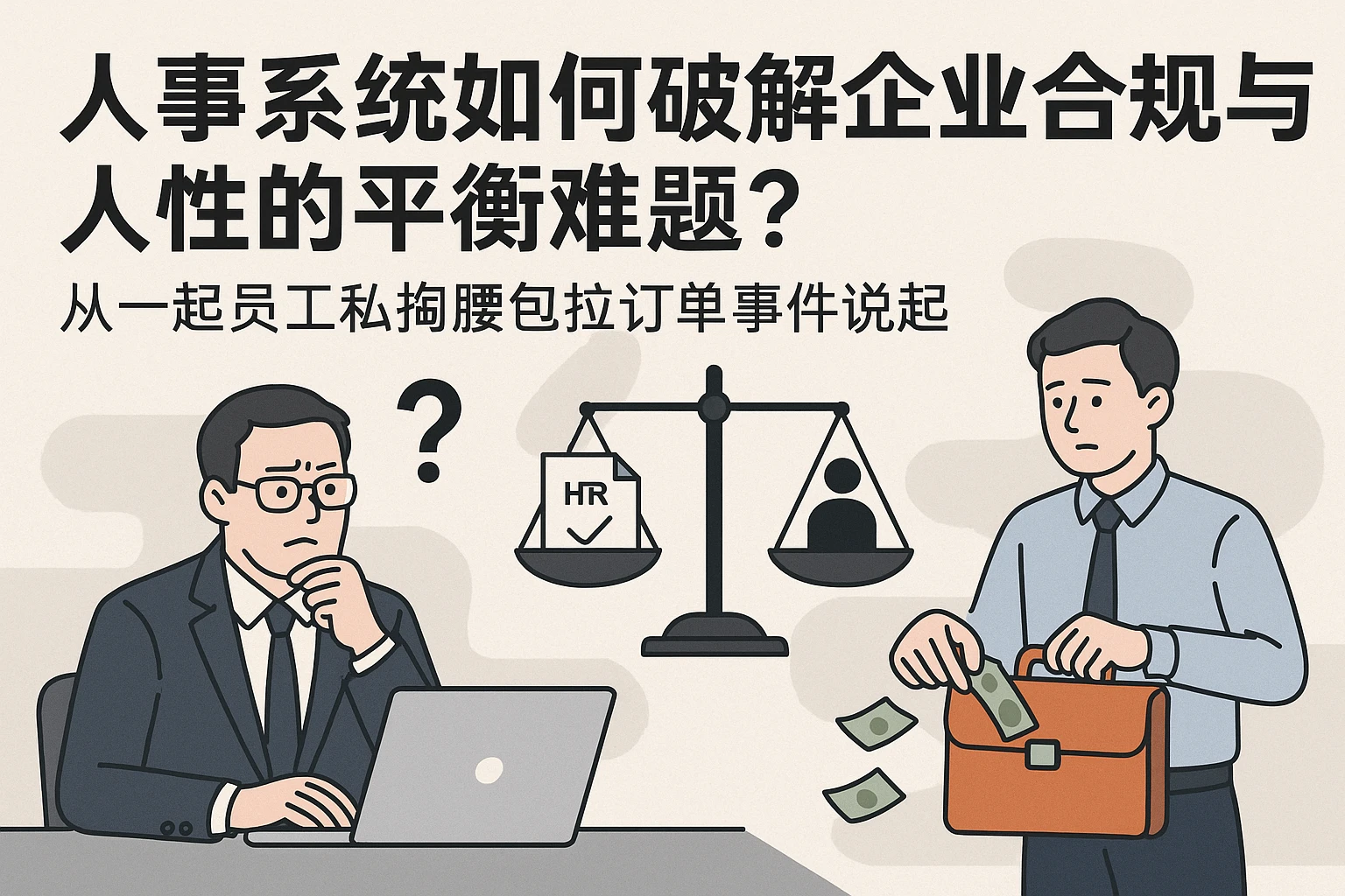 人事系统如何破解企业合规与人性的平衡难题？从一起员工私掏腰包拉订单事件说起