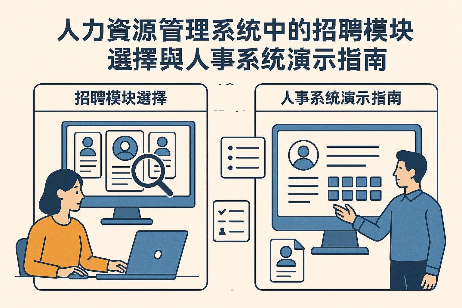 人力资源管理系统中的招聘模块选择与人事系统演示指南
