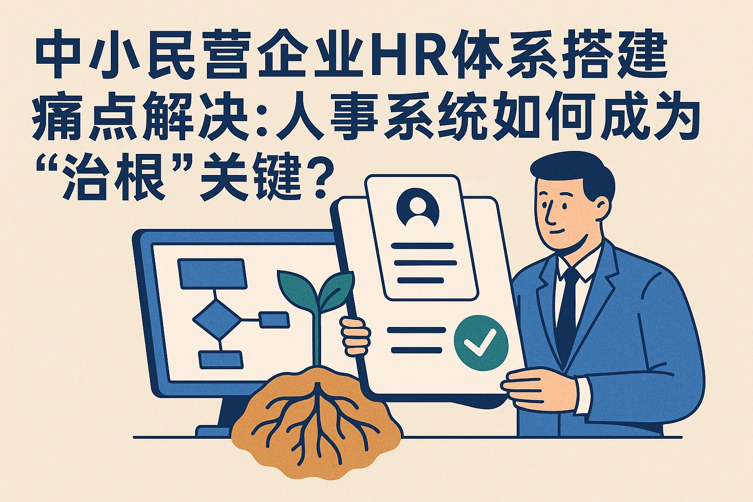 中小民营企业HR体系搭建痛点解决:人事系统如何成为“治根”关键?