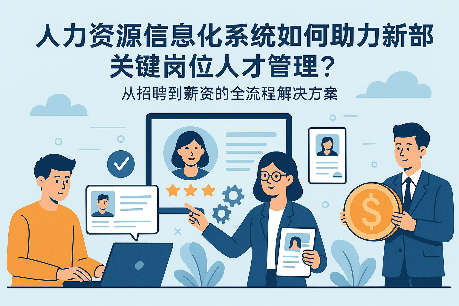 人力资源信息化系统如何助力新部门关键岗位人才管理?从招聘到薪资的全流程解决方案