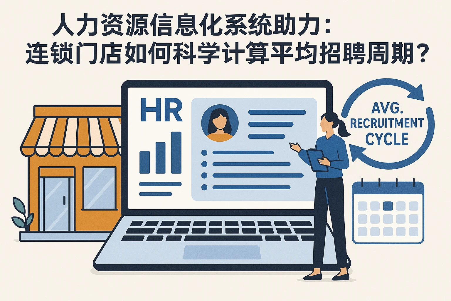 人力资源信息化系统助力：连锁门店如何科学计算平均招聘周期？