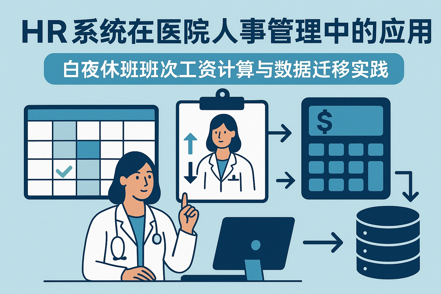 HR系统在医院人事管理中的应用:白夜休休班次工资计算与数据迁移实践